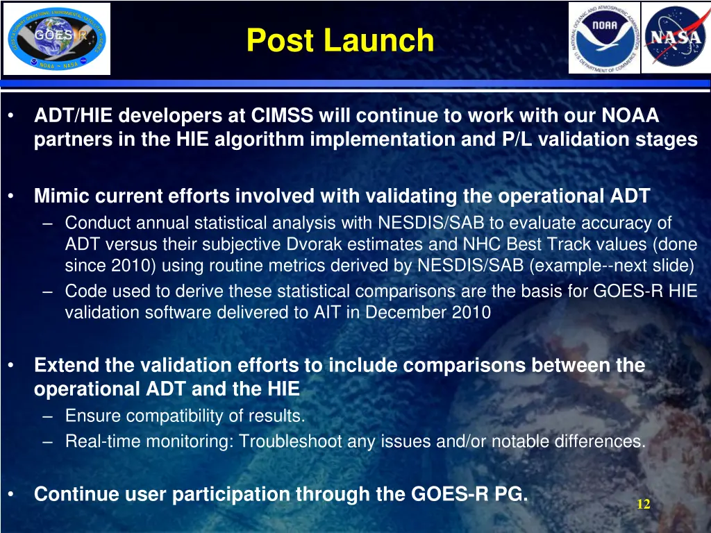 post launch