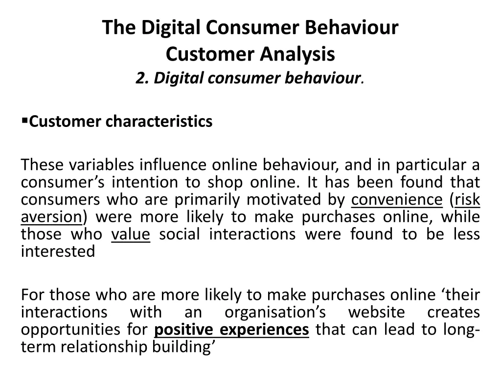 the digital consumer behaviour customer analysis 9