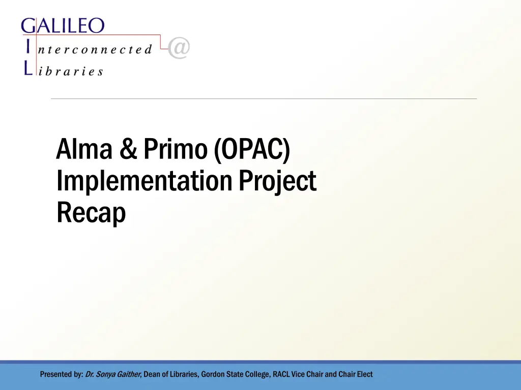 alma primo opac implementation project recap