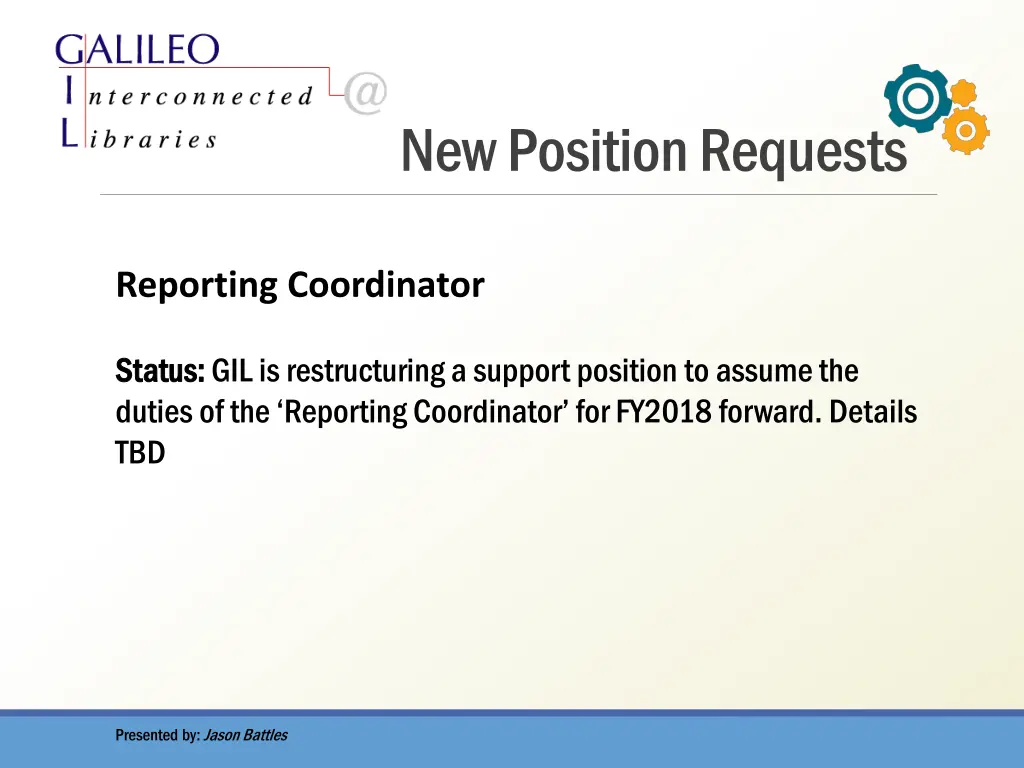 new position requests