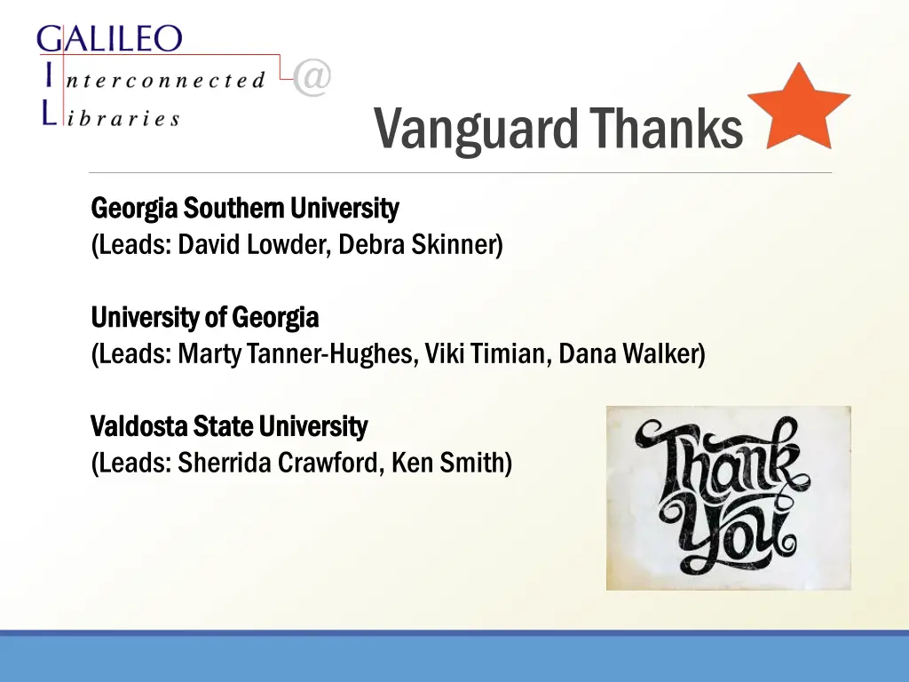 vanguard thanks