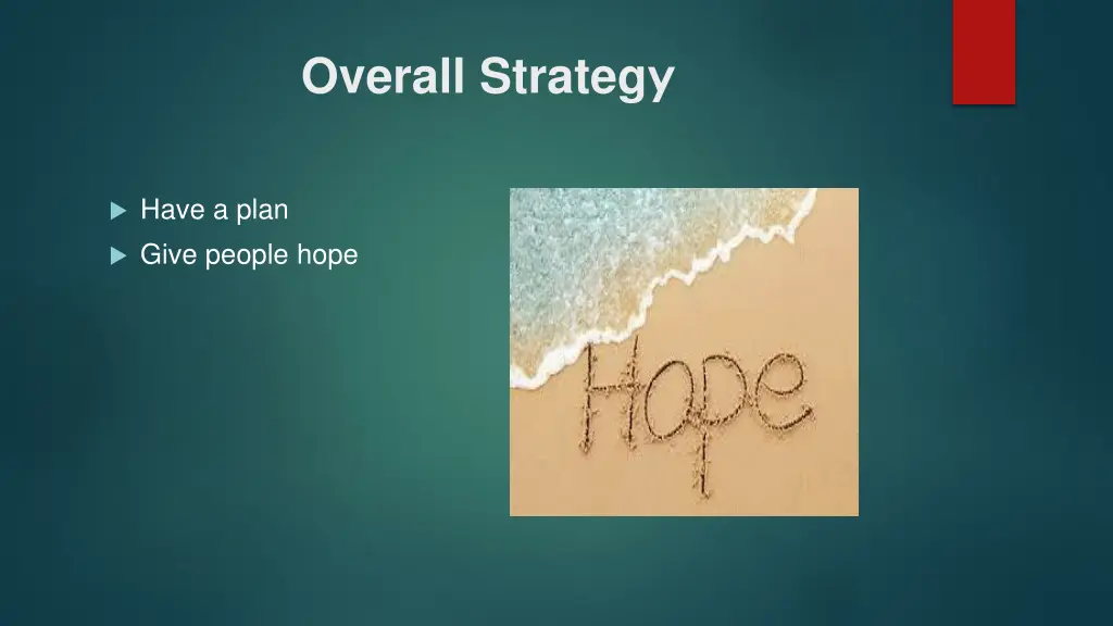 overall strateg y