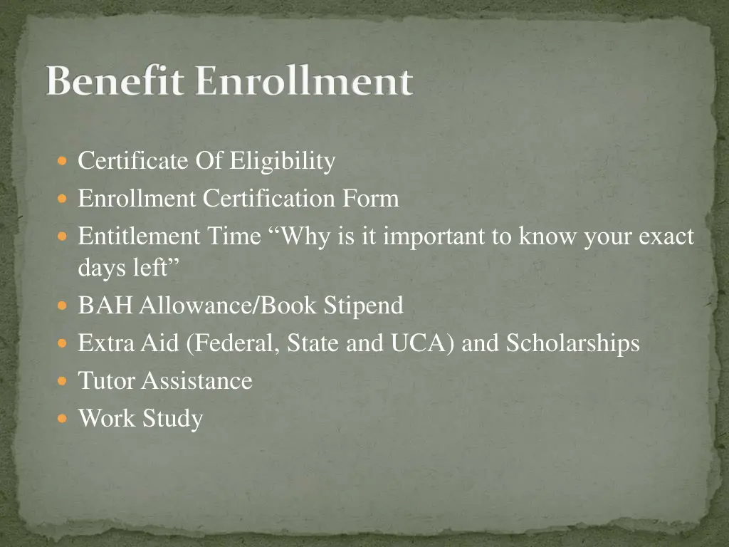 benefit enrollment