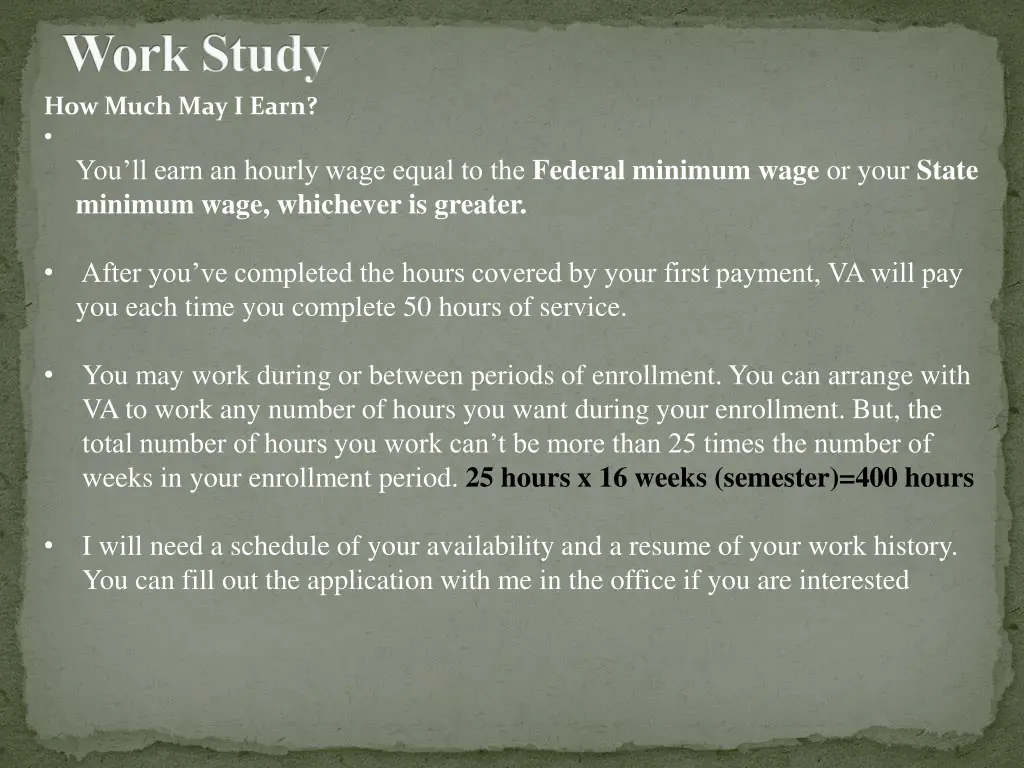 work study how much may i earn you ll earn
