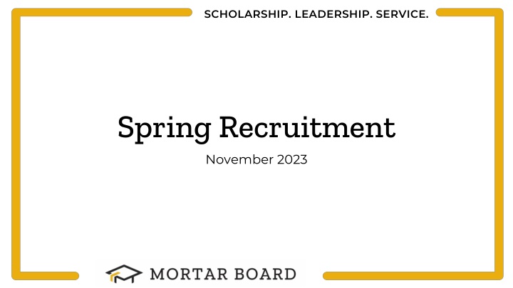 scholarship leadership service