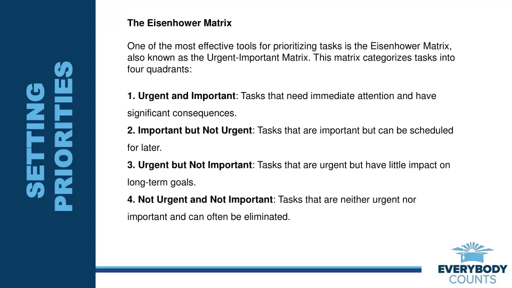 the eisenhower matrix