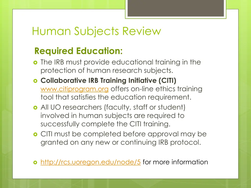 human subjects review 1