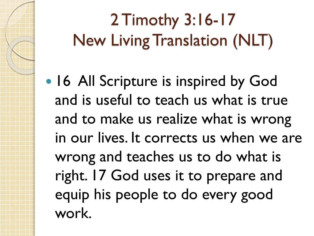 2 timothy 3 16 17 new living translation nlt