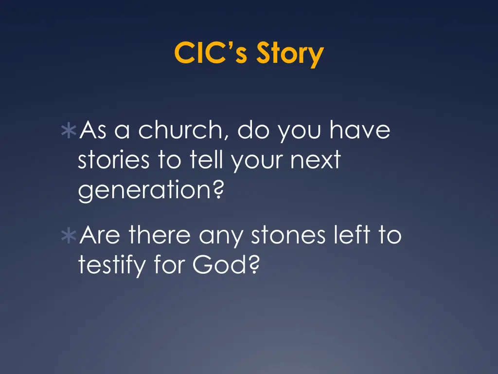 cic s story