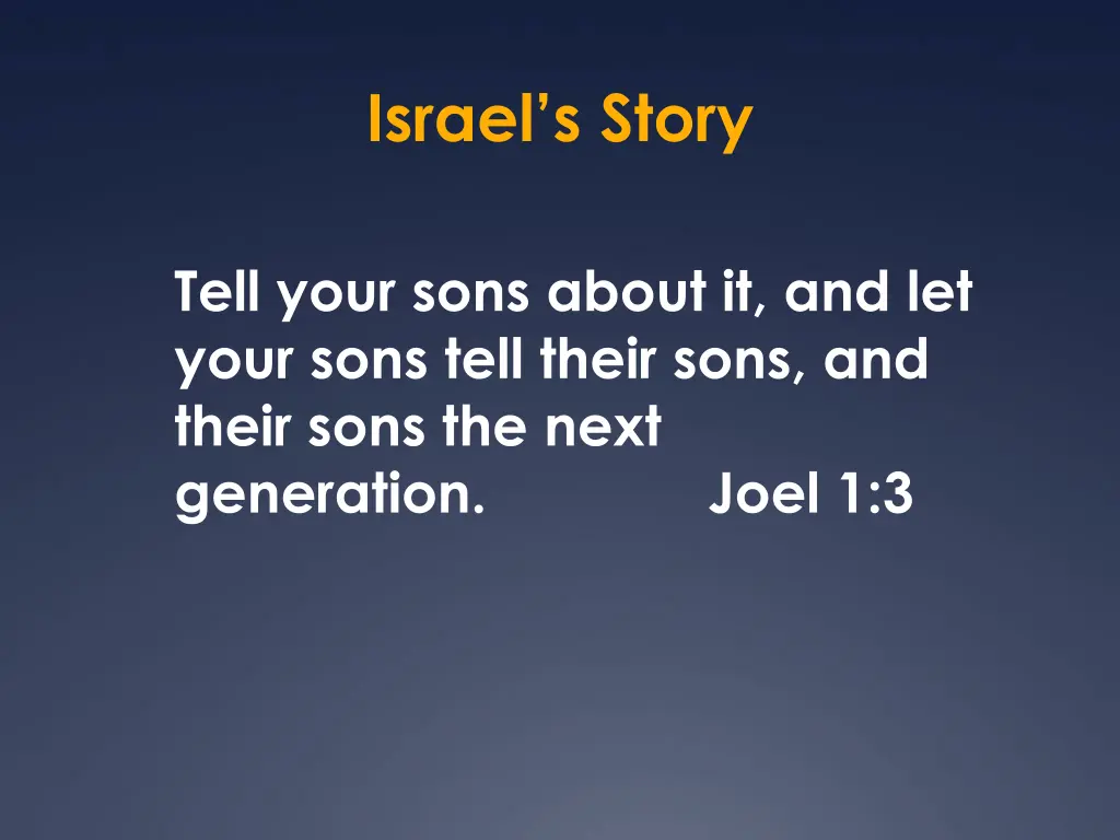 israel s story 1