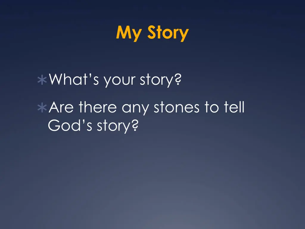 my story