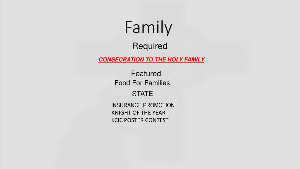 family required