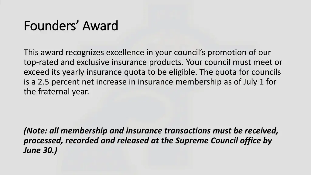 founders award founders award