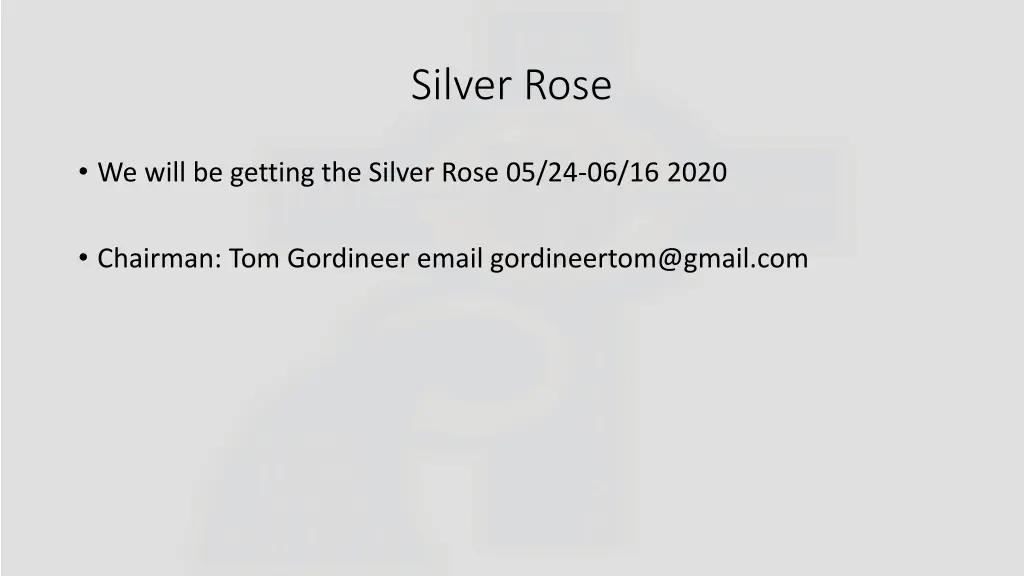 silver rose