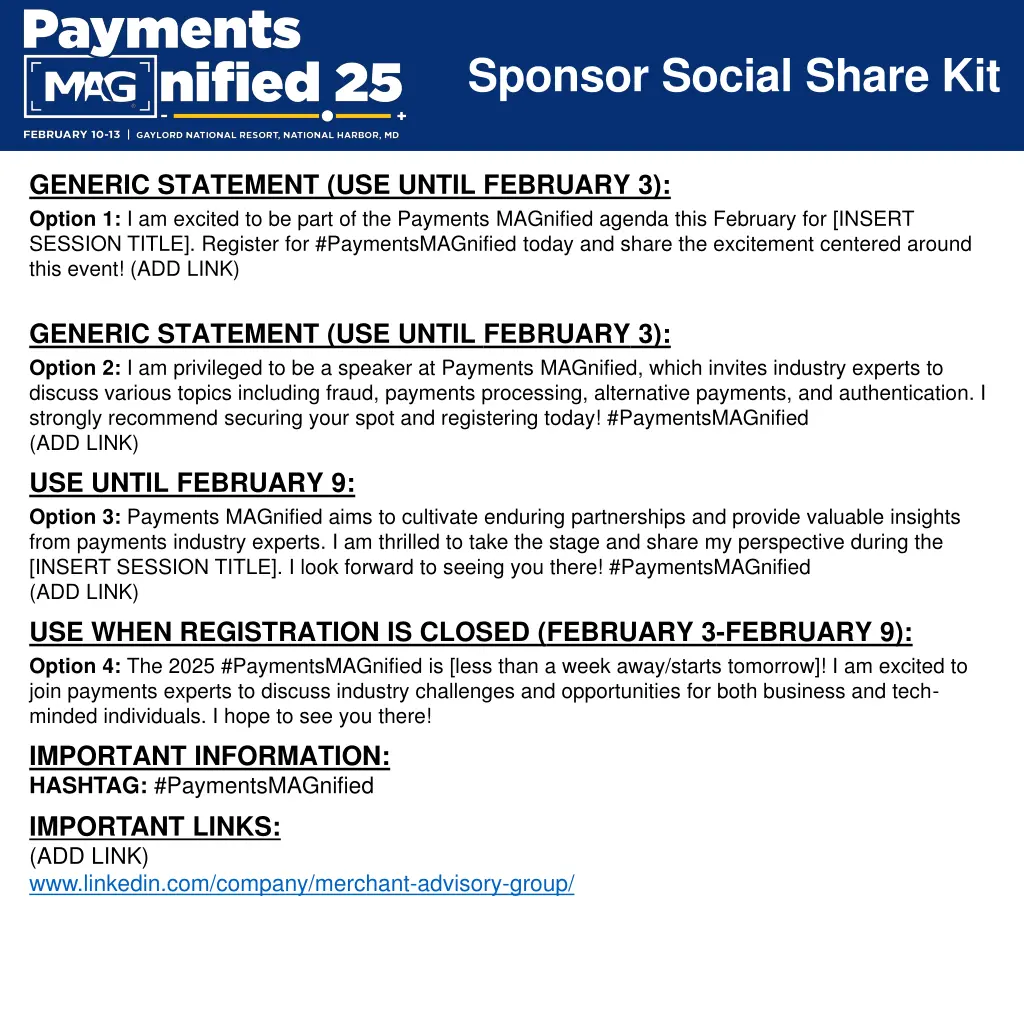 sponsor social share kit