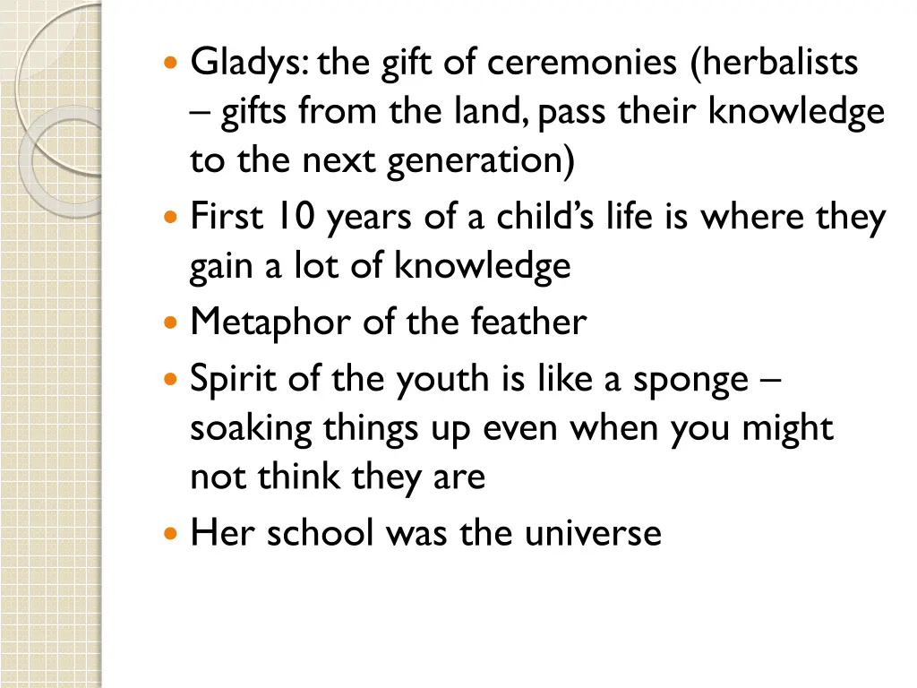 gladys the gift of ceremonies herbalists gifts