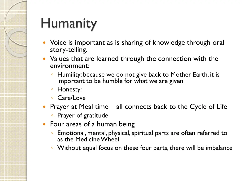 humanity