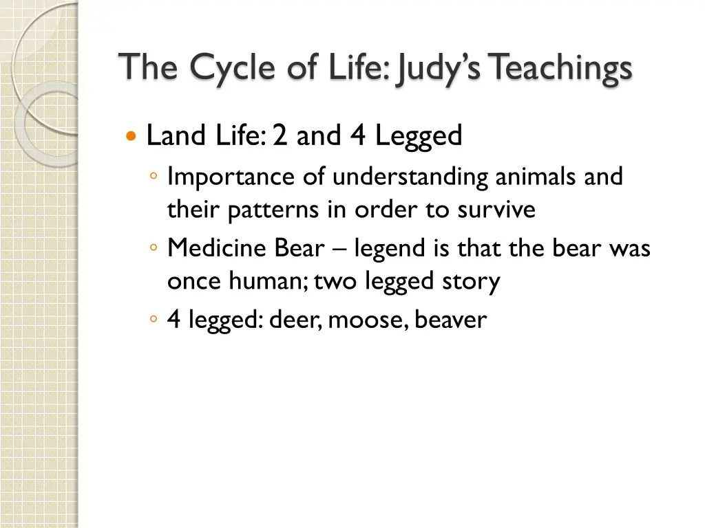the cycle of life judy s teachings 2
