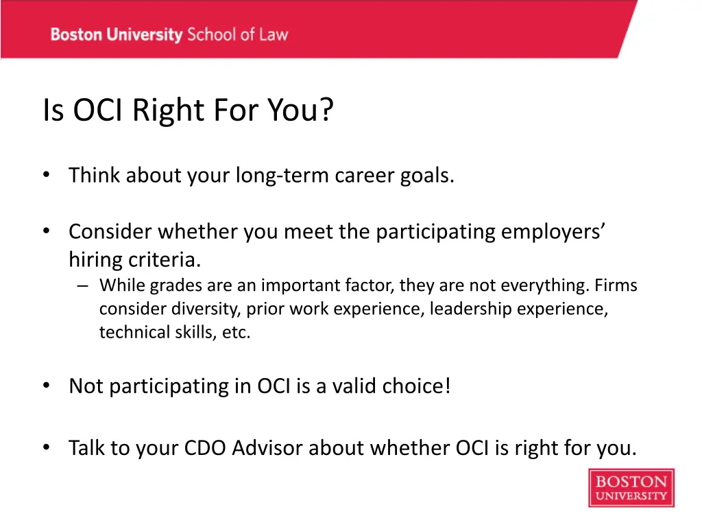 is oci right for you