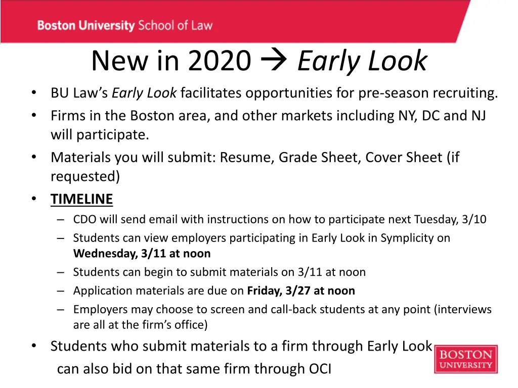 new in 2020 early look bu law s early look