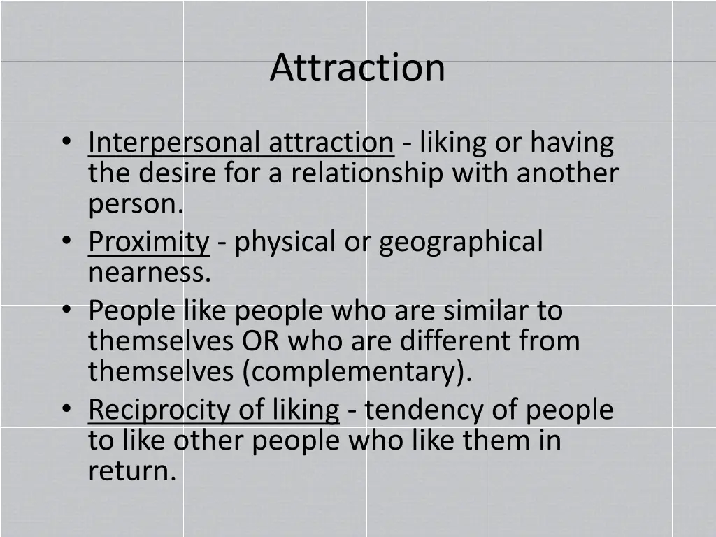 attraction