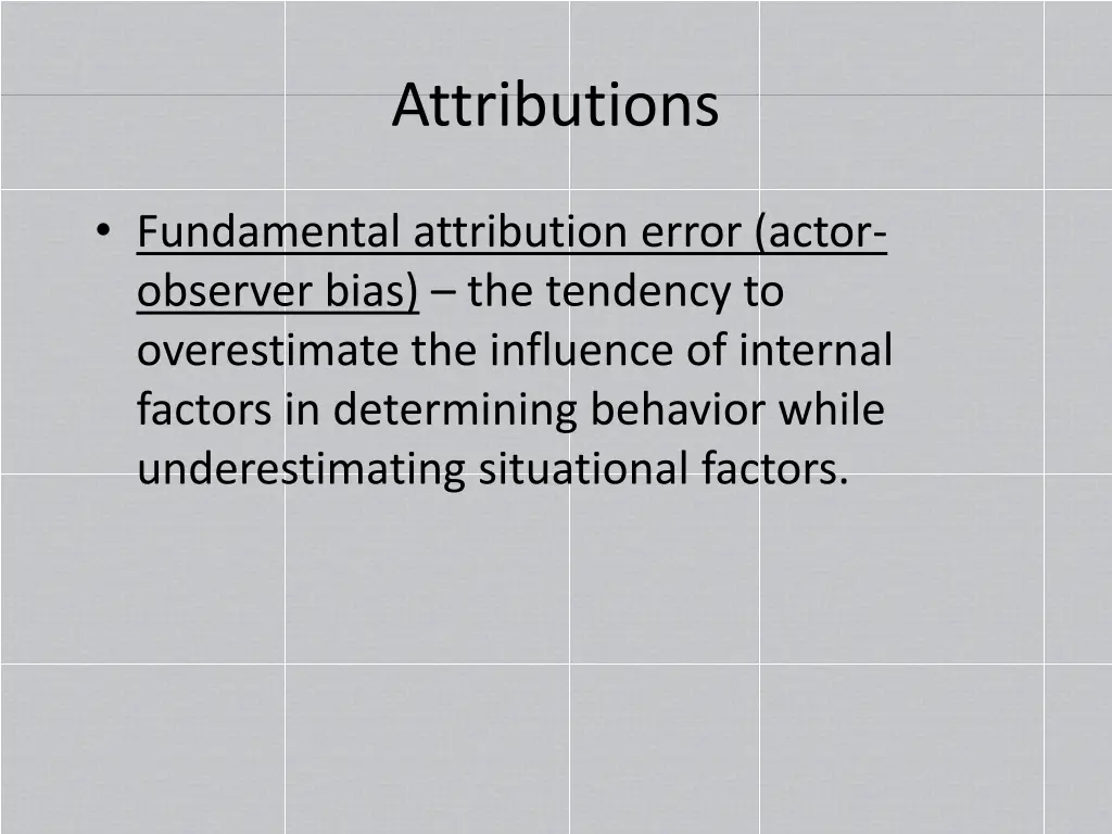 attributions 1