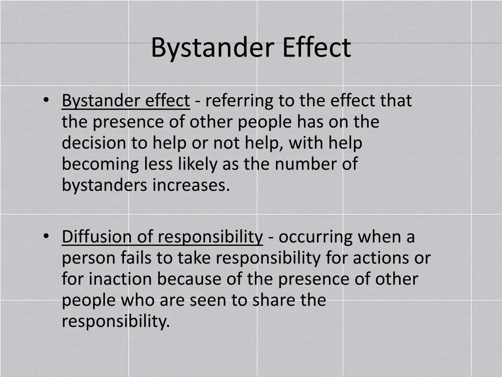 bystander effect