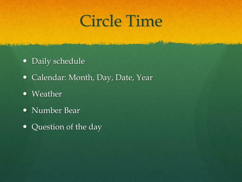 circle time