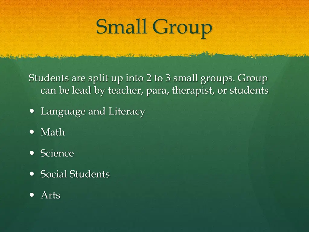small group