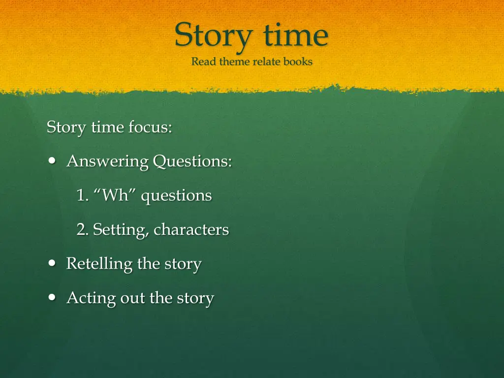 story time read theme relate books