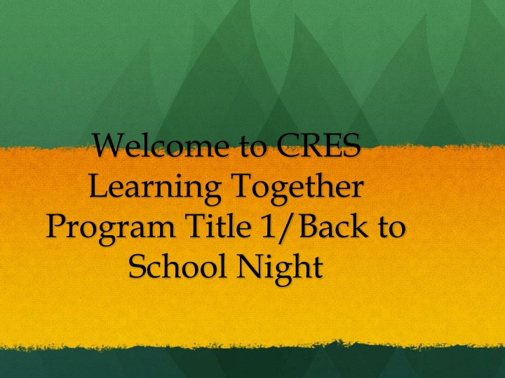 welcome to cres learning together program title