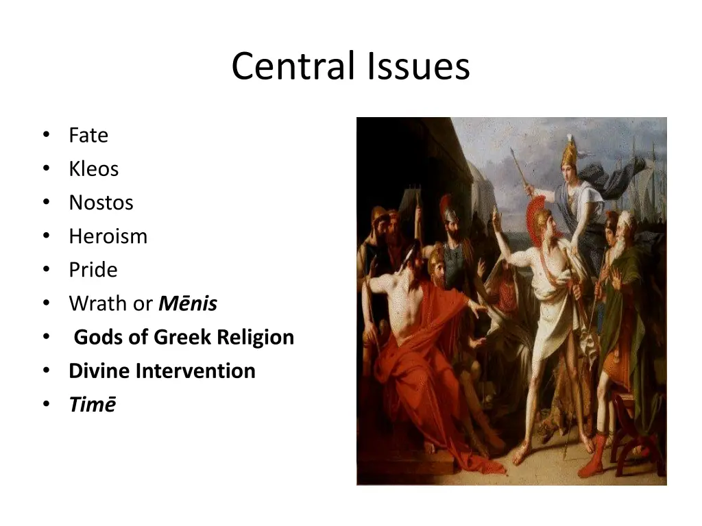 central issues