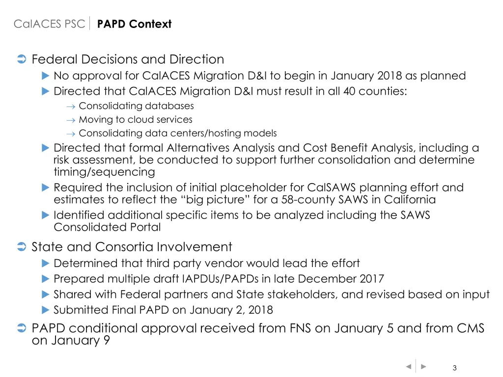 calaces psc 1
