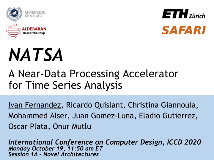 natsa a near data processing accelerator for time