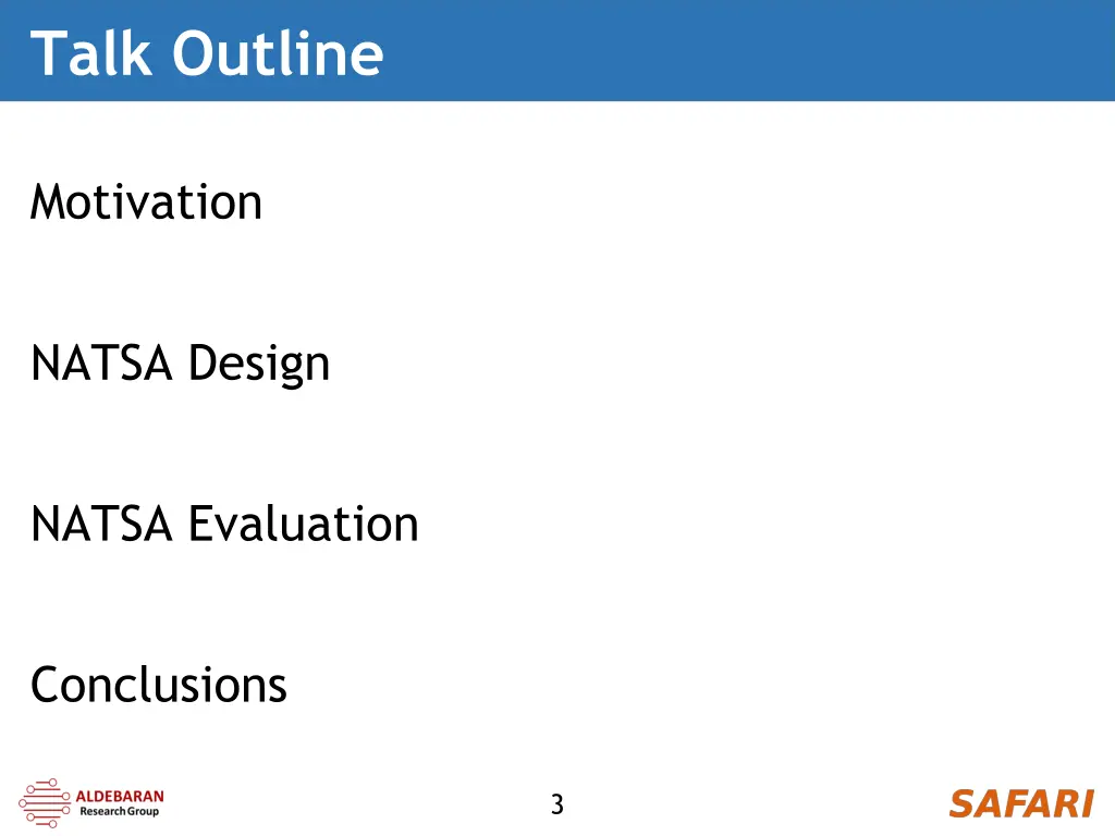 talk outline