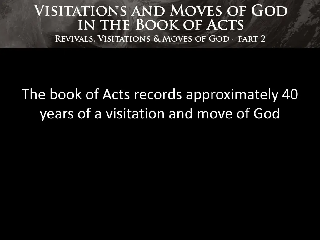 the book of acts records approximately 40 years