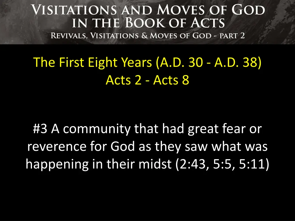 the first eight years a d 30 a d 38 acts 2 acts 8 2