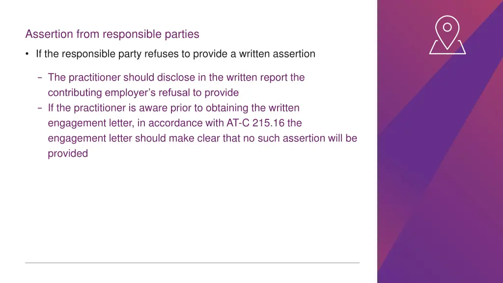 assertion from responsible parties 1