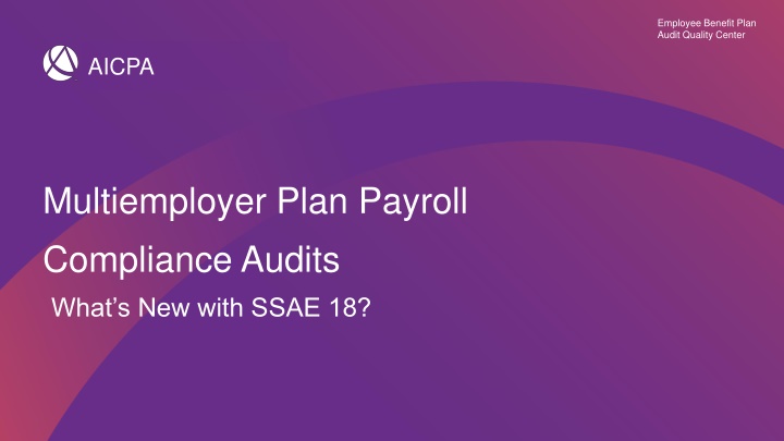 employee benefit plan audit quality center