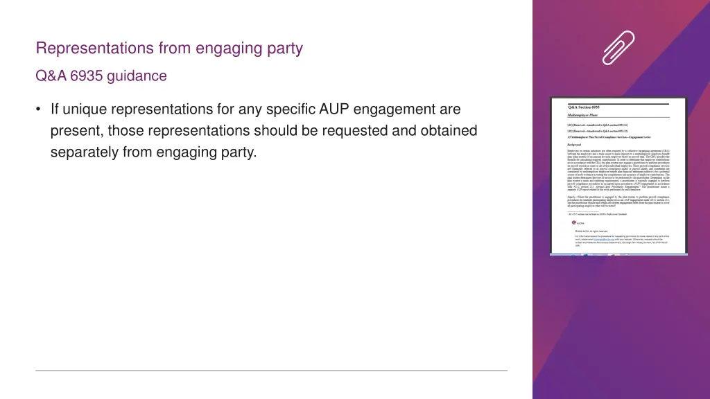 representations from engaging party 3