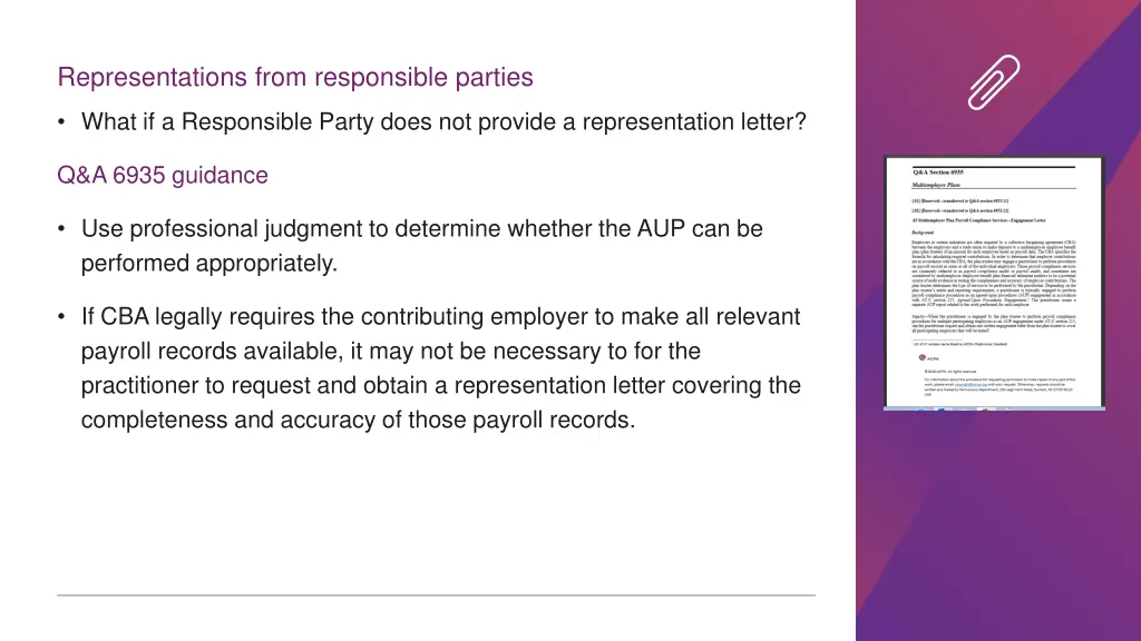 representations from responsible parties 2