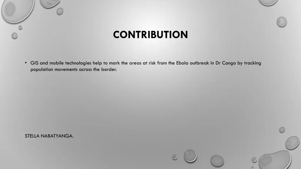 contribution