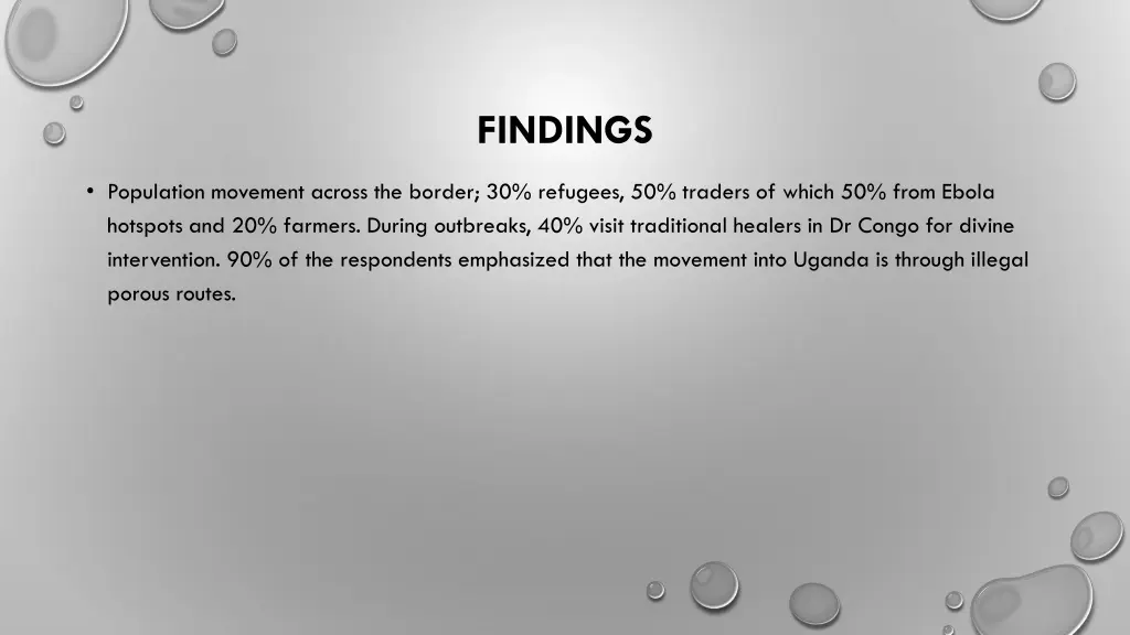 findings