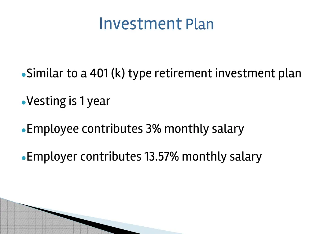 investment plan