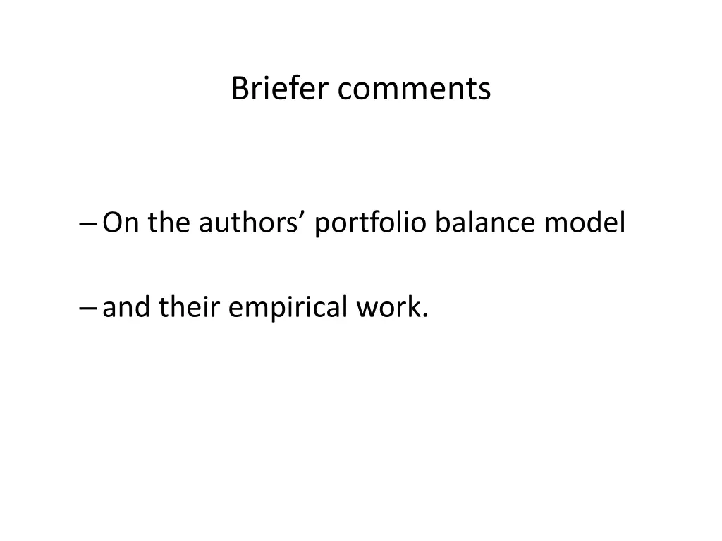 briefer comments