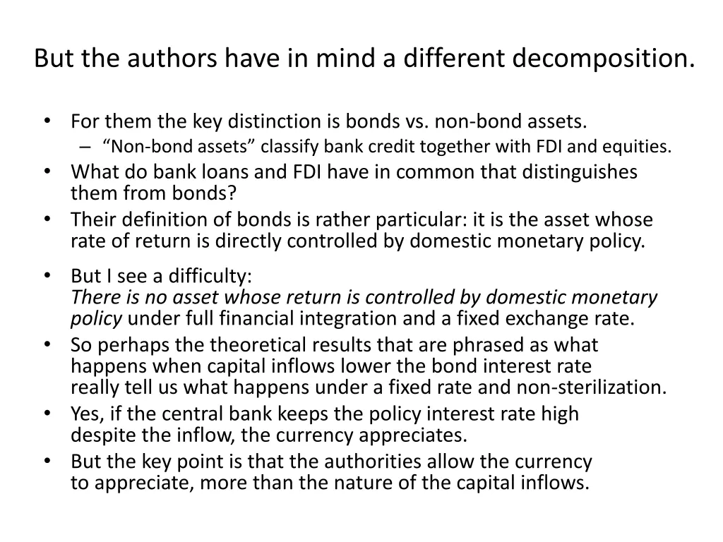 but the authors have in mind a different
