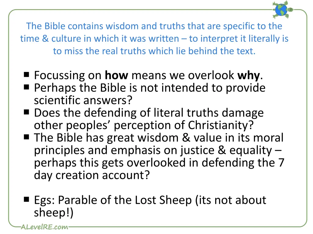 the bible contains wisdom and truths that