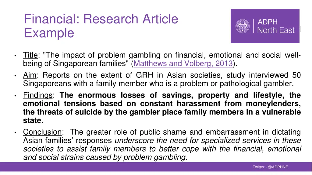 financial research article example