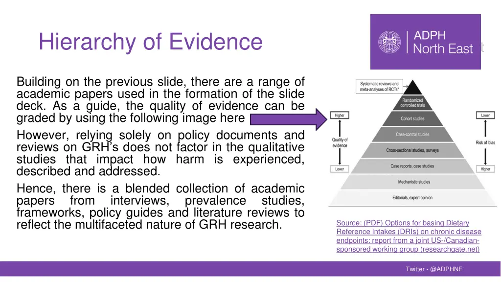 hierarchy of evidence
