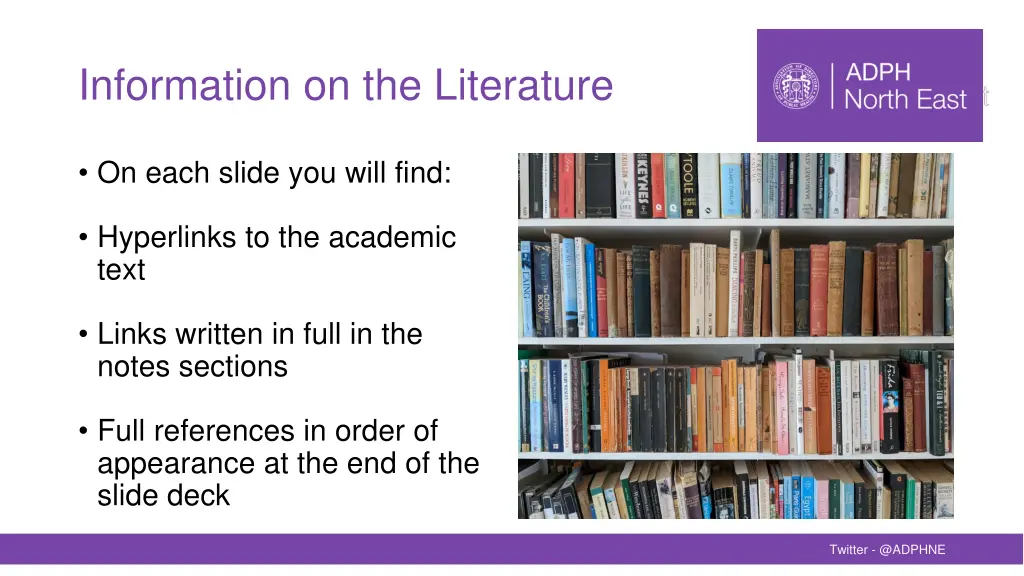 information on the literature